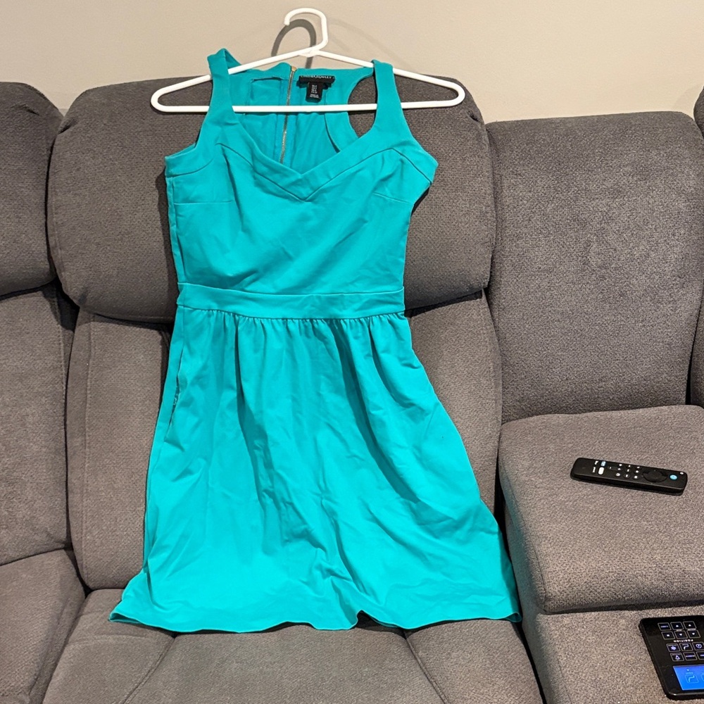 Turquoise Sleeveless Dress